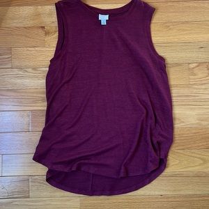 Crew neck tank